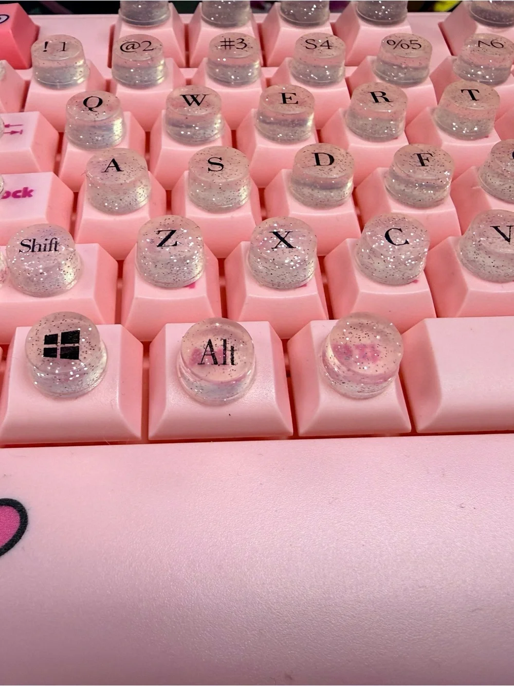 Hello Kitty Pink Keyboard and Matching Mouse Pad Set